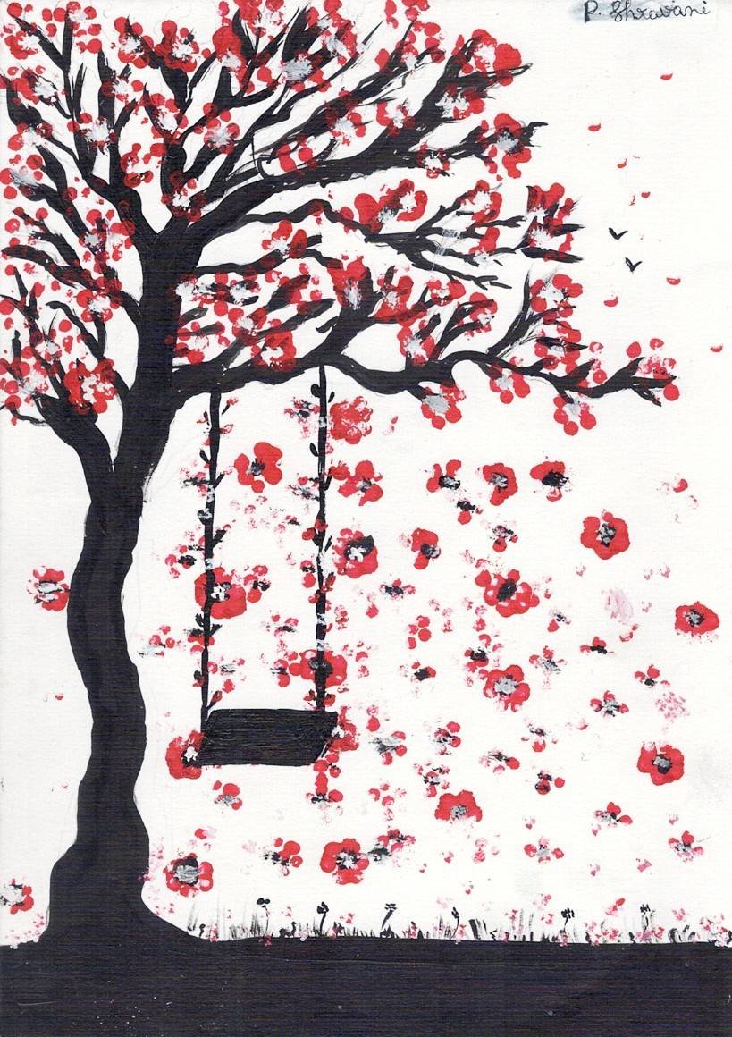 Sharvani’s Falling Flowers.